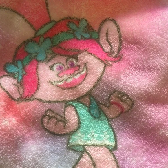 Trolls Pink and Black Sparkle fun winter Dress - Picture 7 of 9